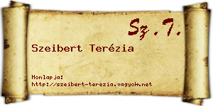 Szeibert Terézia névjegykártya